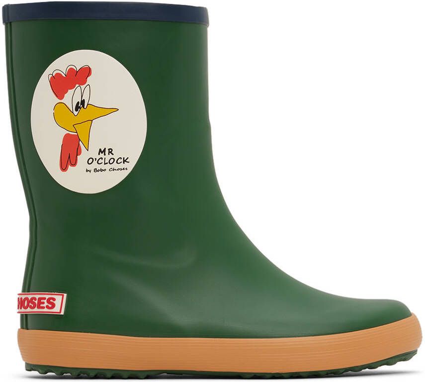 Bobo Choses Kids Green Mr O'Clock Rainboots
