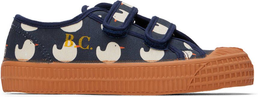 Bobo Choses Kids Navy Rubber Duck All Over Sneakers