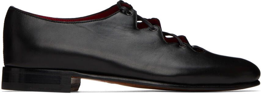 Bode Black Leather House Loafers