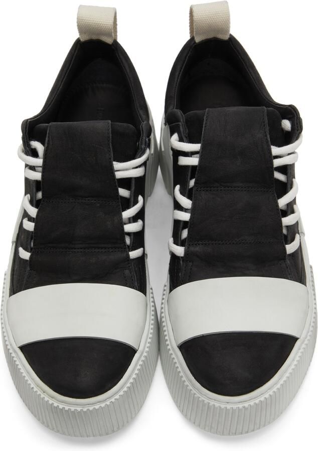 Boris Bidjan Saberi Black & Off-White Suede Bamba 2.1 Sneakers