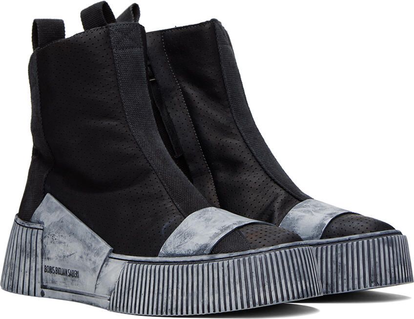 Boris Bidjan Saberi Black Bamba 3.2 Sneakers - Picture 2