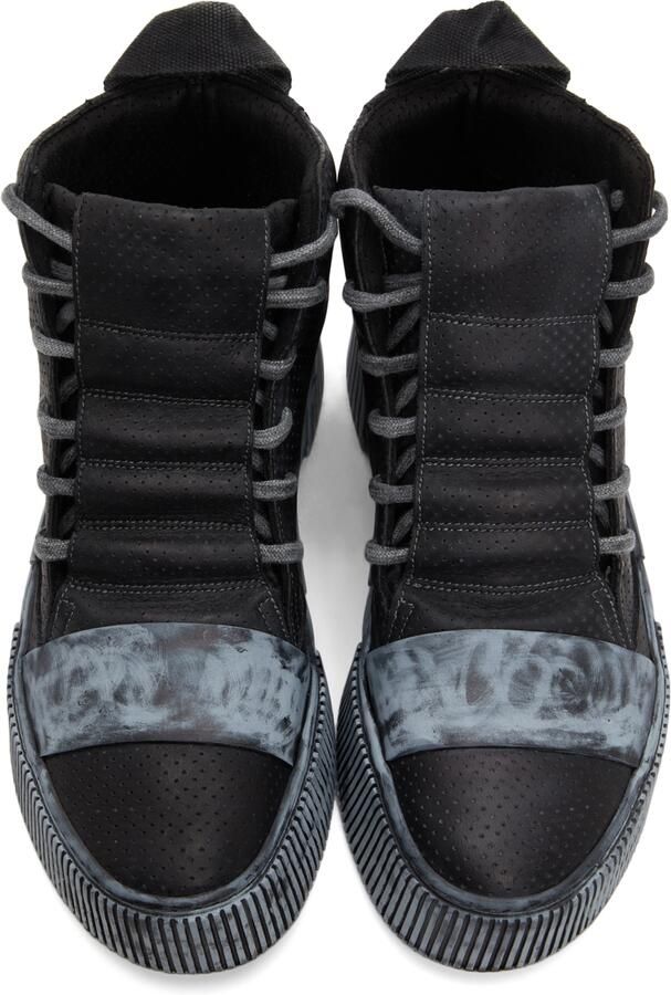 Boris Bidjan Saberi Black High Bamba 1.1 Sneakers - Picture 2