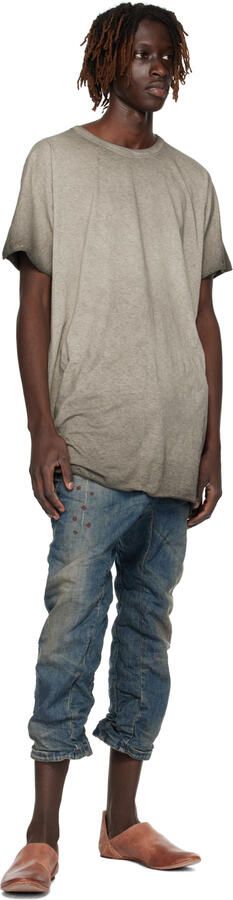 Boris Bidjan Saberi Brown 'Slipper 1' Slippers - Picture 4