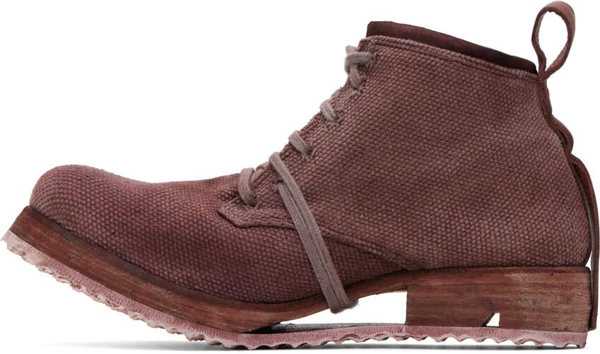 Boris Bidjan Saberi Burgundy Boot 4 Boots - Picture 3