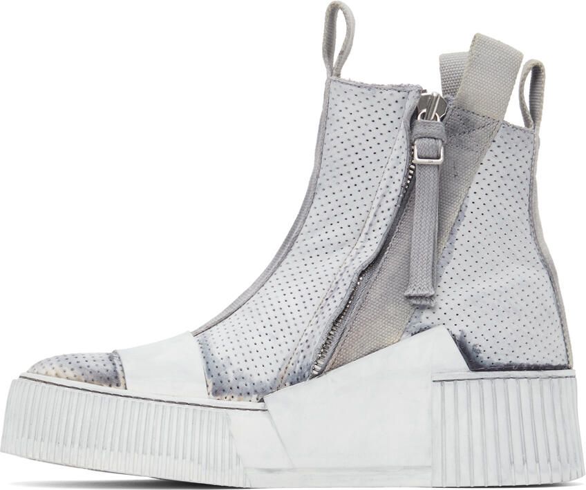 Boris Bidjan Saberi SSENSE Exclusive Grey Bamba 3.1 Sneakers - Picture 3
