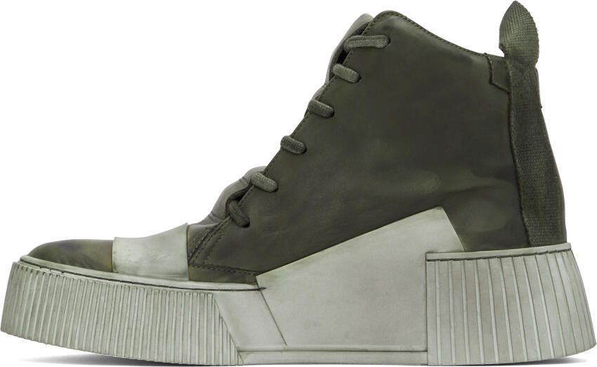 Boris Bidjan Saberi SSENSE Exclusive Khaki Bamba 1.1 Sneakers - Picture 3