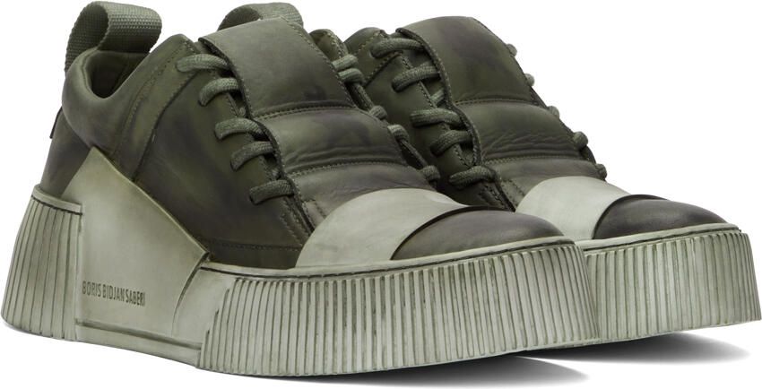 Boris Bidjan Saberi SSENSE Exclusive Khaki Bamba 2.1 Sneakers - Picture 2