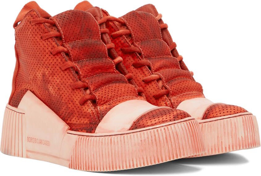 Boris Bidjan Saberi SSENSE Exclusive Red Bamba 1.1 Sneakers - Picture 2