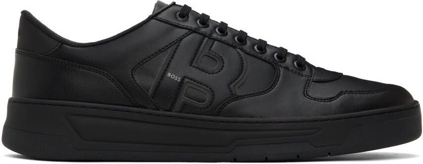 BOSS Black Leather Sneakers