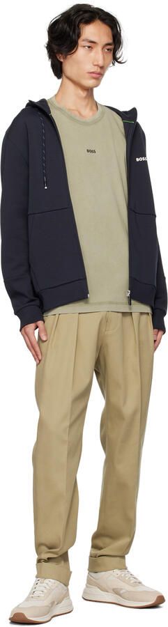 BOSS Beige Paneled Sneakers - Picture 4