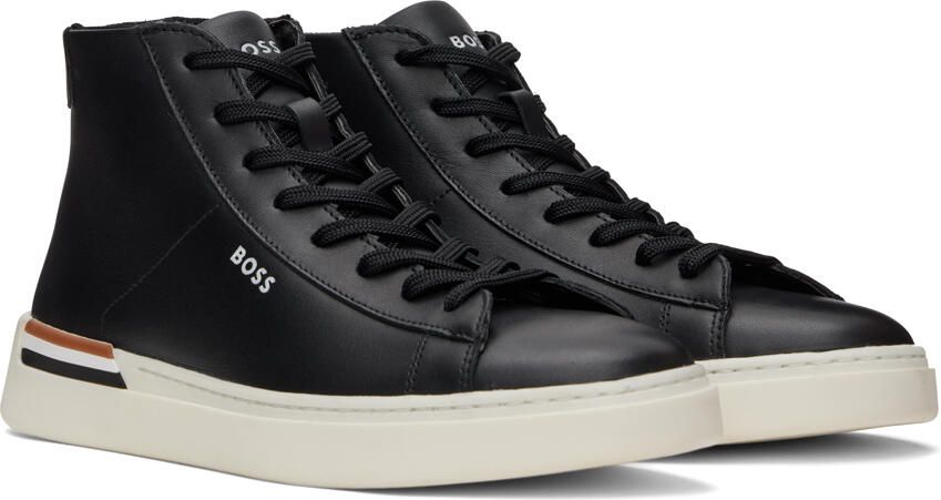 BOSS Black Logo High-Top Sneakers - Picture 2