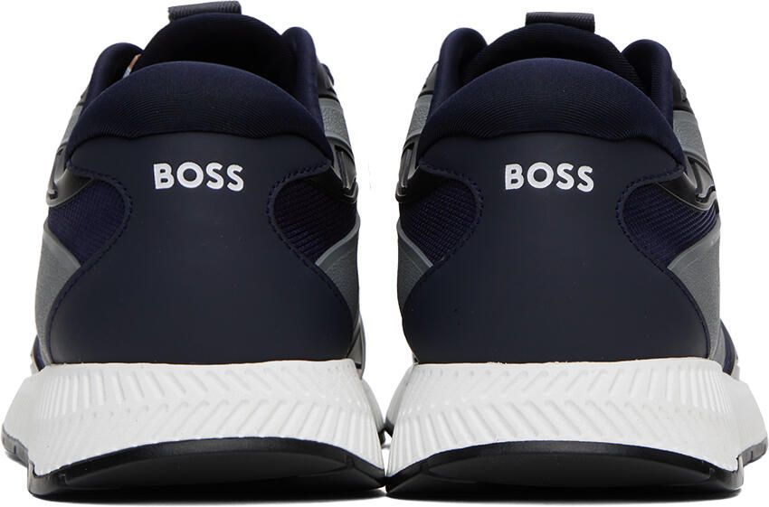 BOSS Navy & Gray Thermo-Bonded Sneakers