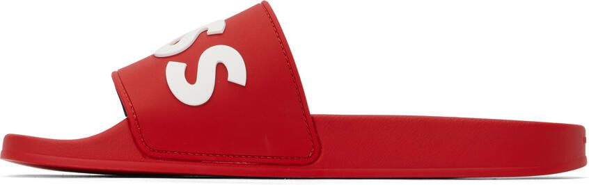 BOSS Red Raised Contrast Logo Slides - Picture 3