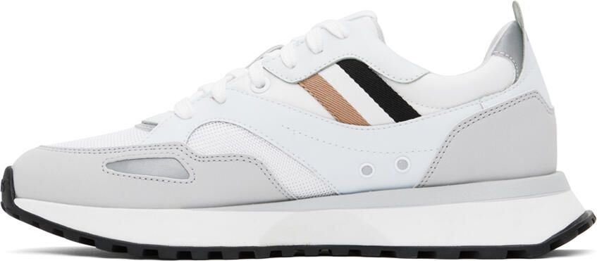 BOSS White Jonah Runn Sneakers - Picture 3