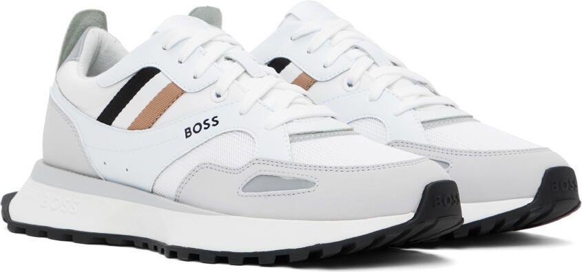 BOSS White Jonah Runn Sneakers - Picture 2