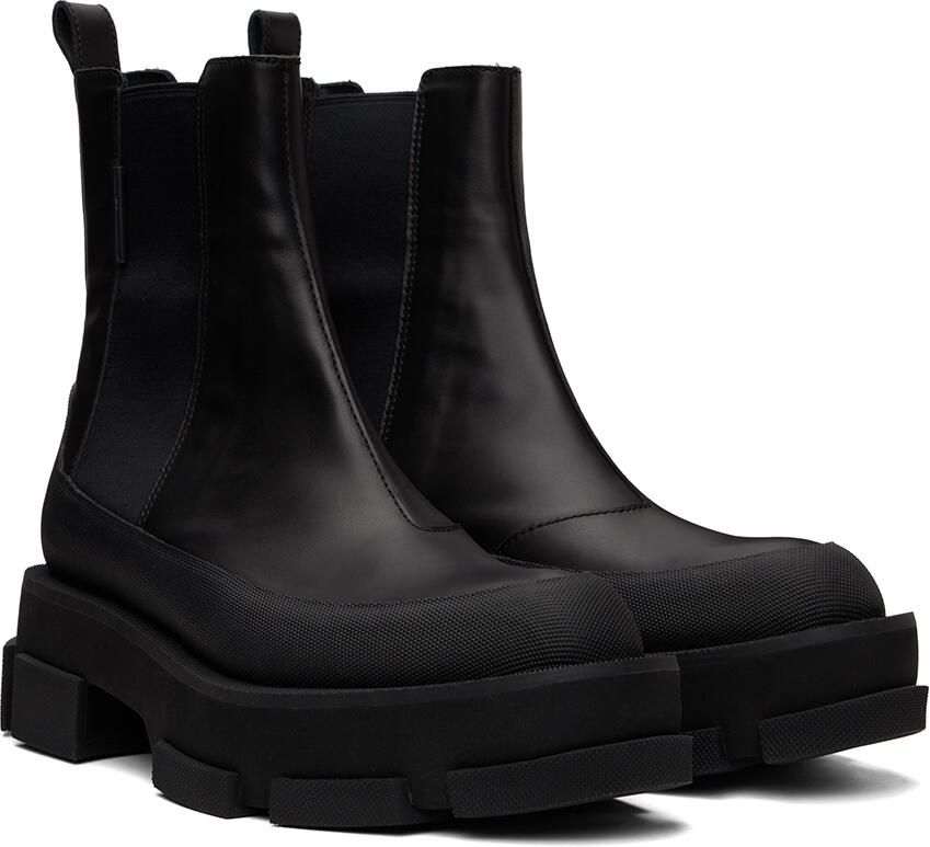 Both Black Platform Gao Chelsea Boots - Picture 2
