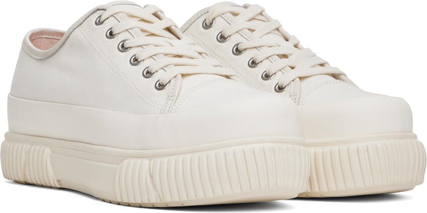 Both Off-White Classic Platform Low Sneakers - Picture 2