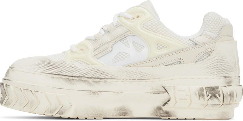 Both White Tyre Platform Sneakers - Picture 3