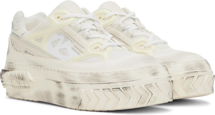 Both White Tyre Platform Sneakers - Picture 2