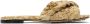 Bottega Veneta Beige Raffia Stretch Flat Sandals - Thumbnail 1