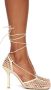 Bottega Veneta Beige Stretch Web Heels - Thumbnail 1