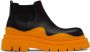 Bottega Veneta Black & Orange Tire Chelsea Boots - Thumbnail 1