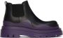 Bottega Veneta Black & Purple Low 'The Tire' Chelsea Boots - Thumbnail 1