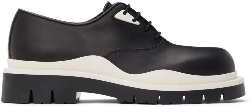 Bottega Veneta Black & White Tire Derbys