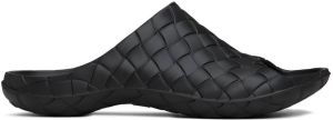 Bottega Veneta Black Intrecciato Sandals