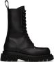 Bottega Veneta Black Lug Lace-Up Boots - Thumbnail 1