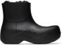 Bottega Veneta Black Shearling Puddle Boots - Thumbnail 1