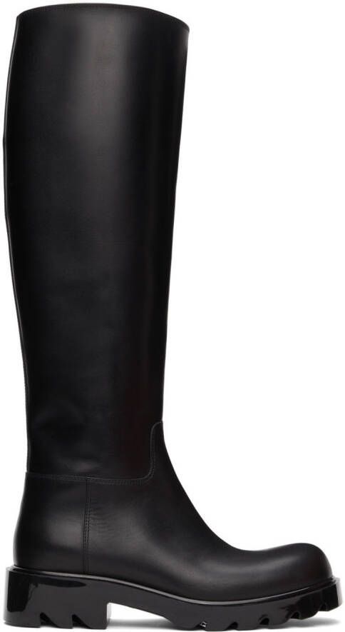 Bottega Veneta Black Strut Tall Boots