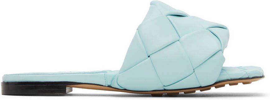 Bottega Veneta Blue Lido Sandals