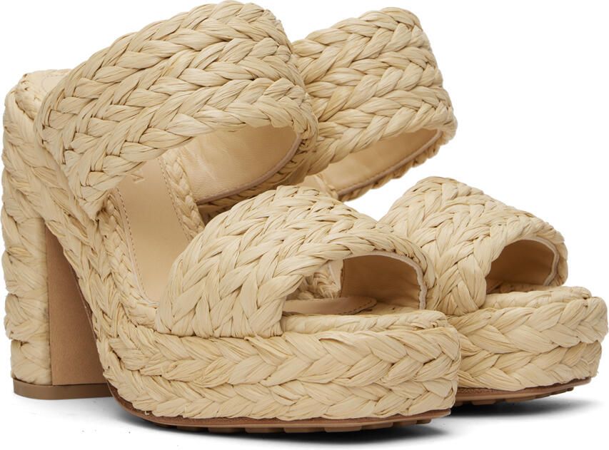 Bottega Veneta Beige Canalazzo Sandals - Picture 2