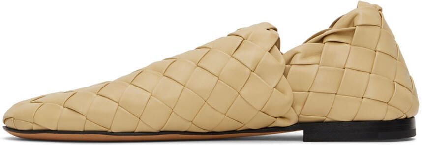 Bottega Veneta Beige Intrecaccio Lagoon Slippers - Picture 4