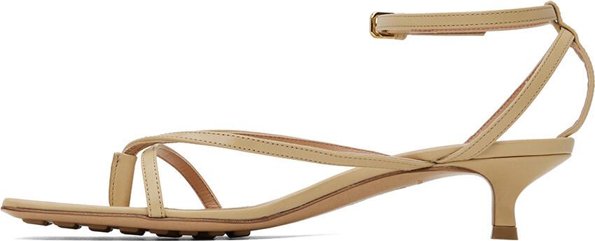 Bottega Veneta Beige Lounge Sandals - Picture 3