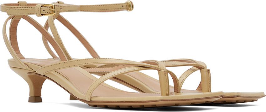 Bottega Veneta Beige Lounge Sandals - Picture 2