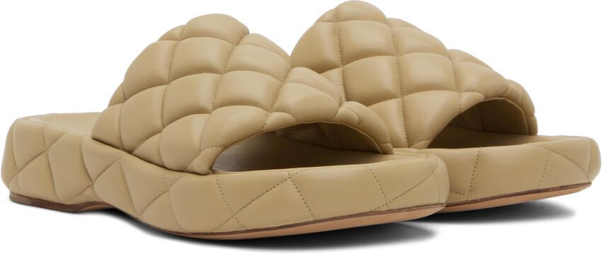 Bottega Veneta Beige Padded Sandals - Picture 2