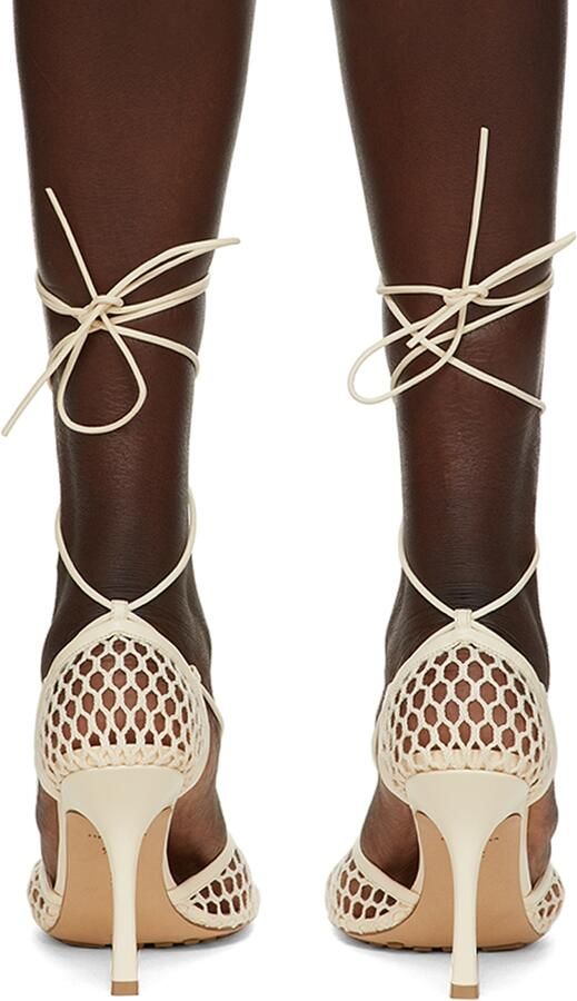 Bottega Veneta Beige Stretch Heels - Picture 3