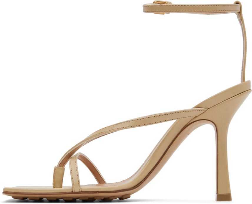 Bottega Veneta Beige Stretch Sandals - Picture 2