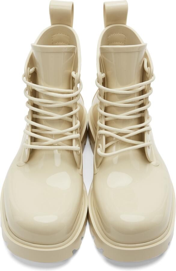 Bottega Veneta Beige Stride Ankle Boots - Picture 4