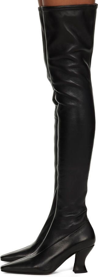 Bottega Veneta Black Almond Boots - Picture 2
