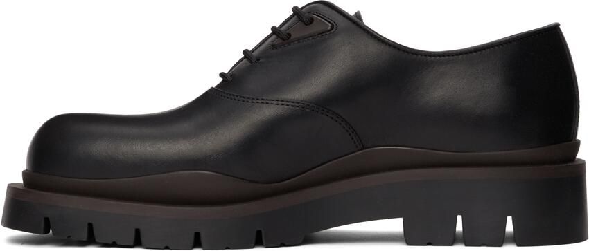 Bottega Veneta Black & Brown Tire Derbys - Picture 4