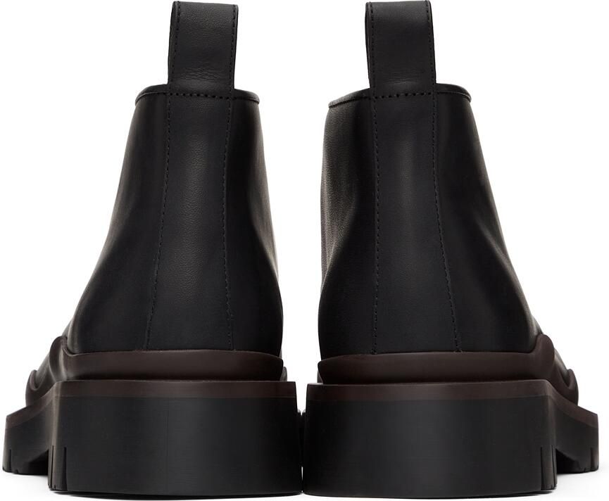 Bottega Veneta Black & Brown Tire Desert Boots