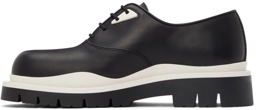 Bottega Veneta Black & White Tire Derbys - Picture 4