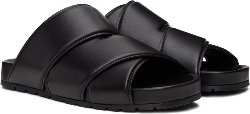 Bottega Veneta Black Bridge Mule Sandals - Picture 2