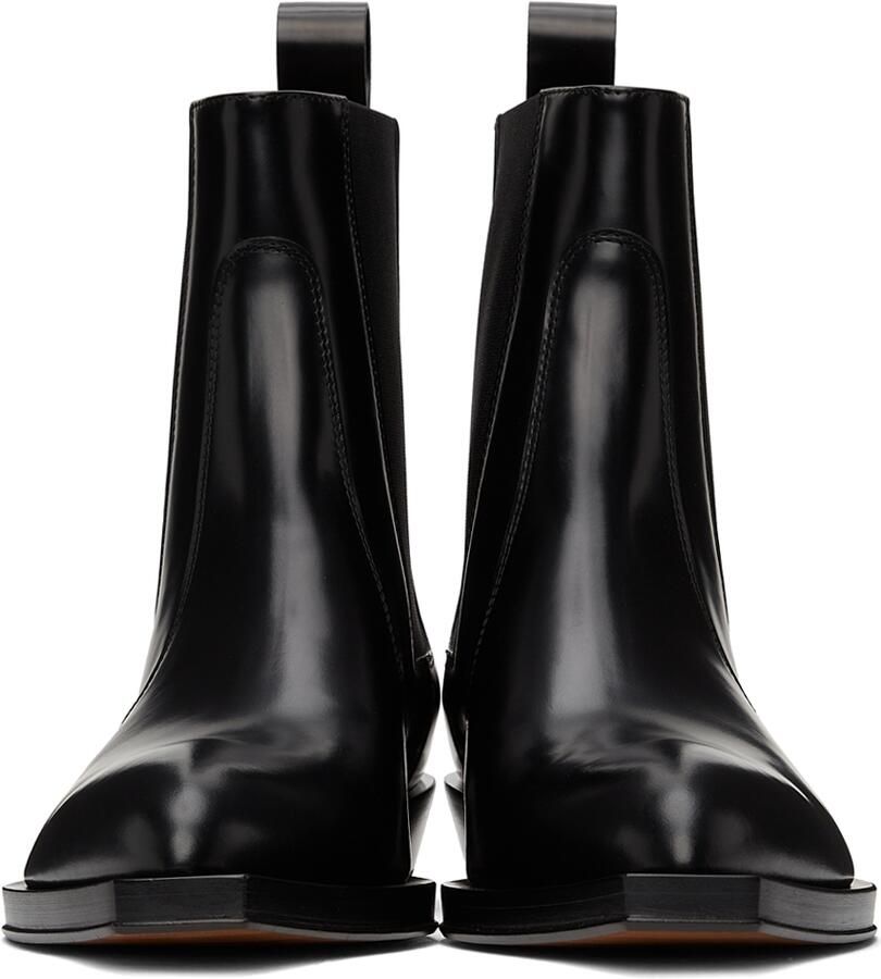 Bottega Veneta Black Chisel Chelsea Boots