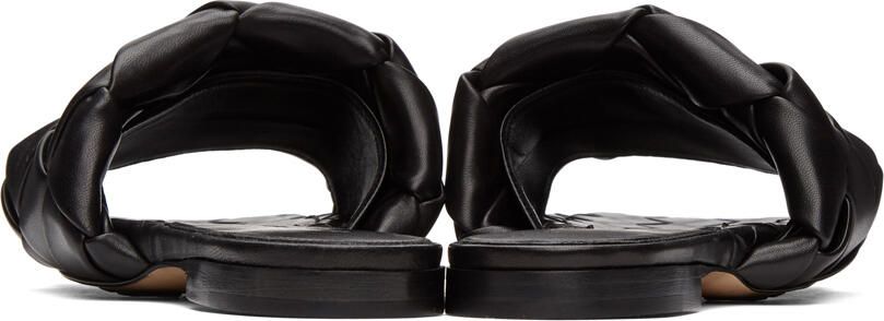 Bottega Veneta Black Intrecciato Lido Sandals - Picture 4