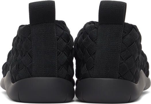 Bottega Veneta Black Intrecciato Sneakers - Picture 3