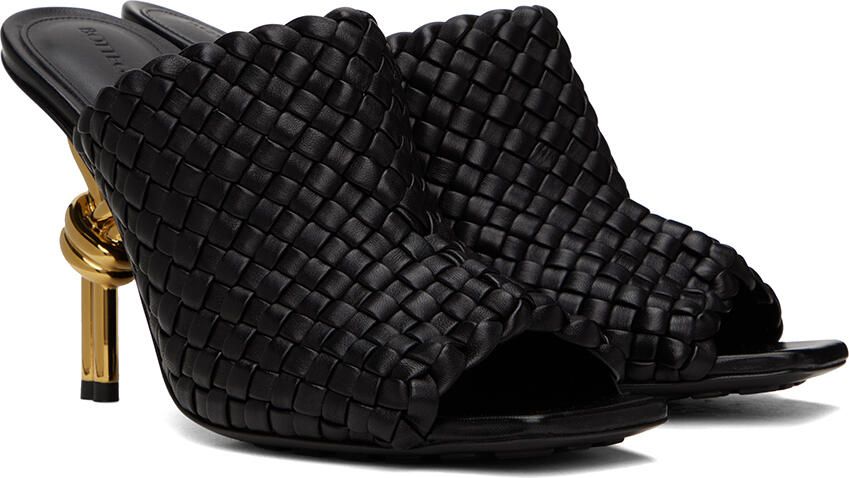 Bottega Veneta Black Knot Mules - Picture 2